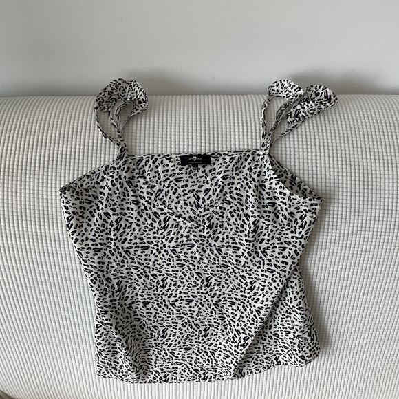 Leopard Mini Ruffle Top - Picture 2 of 4
